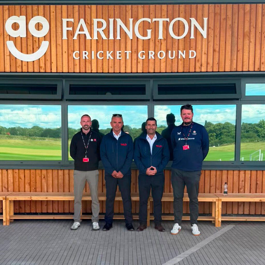 Gary Jones-Boast & Kevan Dixon visiting Farington Sports Pavilion